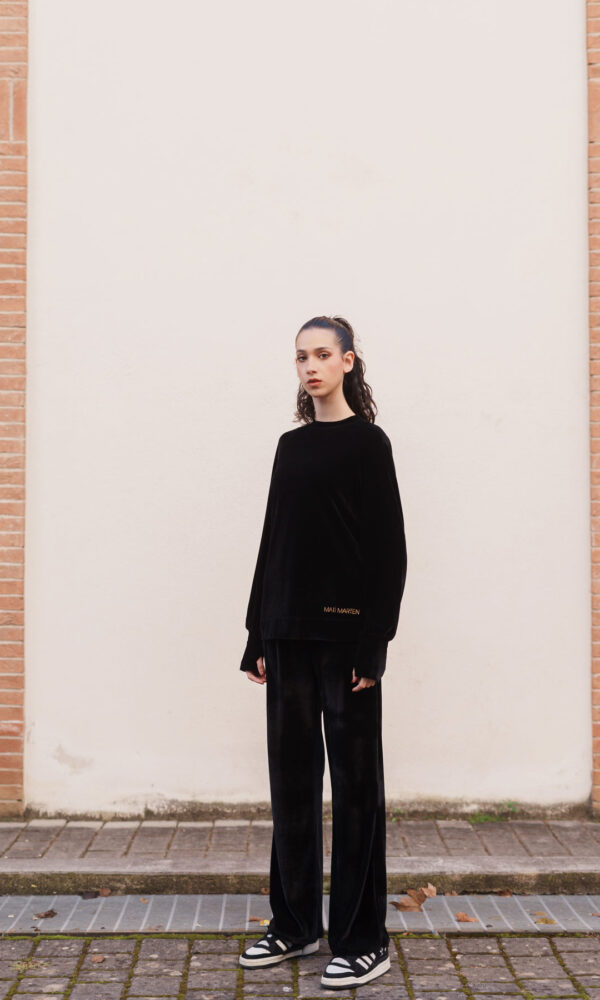 Tuta ciniglia nero - immagine 1