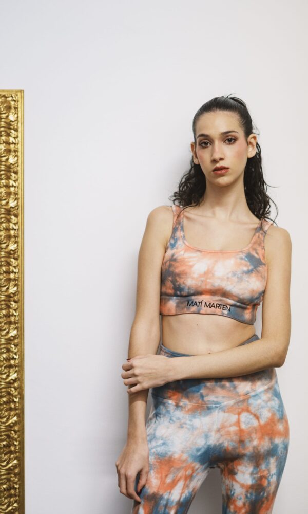 Tye Die arancio e celeste - immagine 1