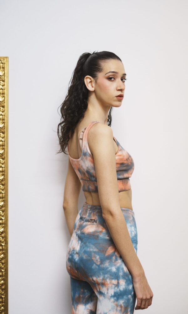 Tye Die arancio e celeste - immagine 3