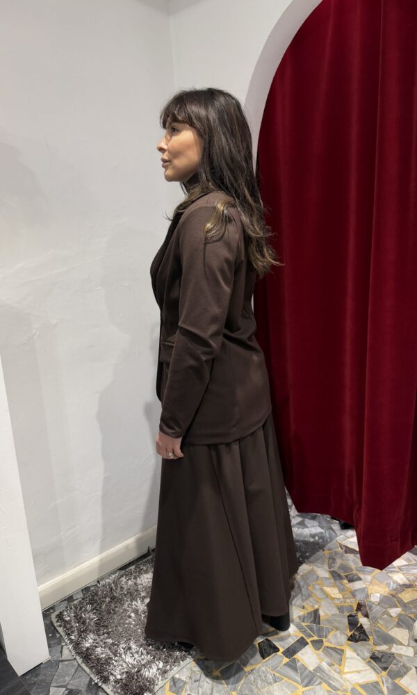 Gonna marrone Essential in punto milano - immagine 3