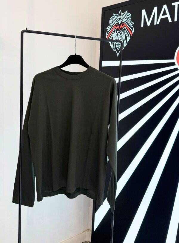 T shirt militare oversize manica lunga