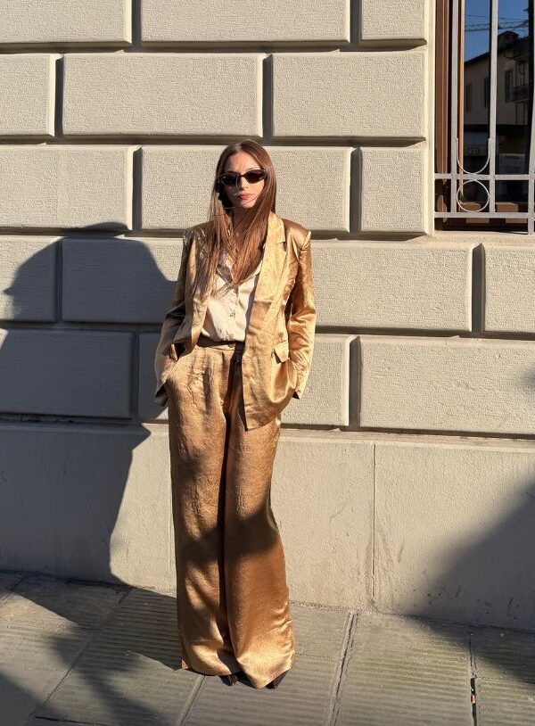Completo gold Blazer e Pantalone - immagine 1