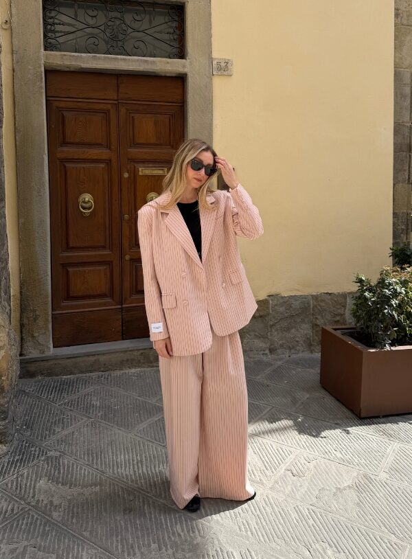 Completo gessato Rosa “Élite” - immagine 1