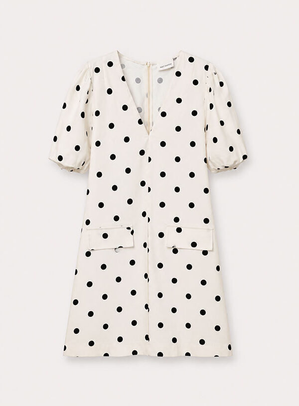 Vestito Manica a Palloncino Pois - immagine 1