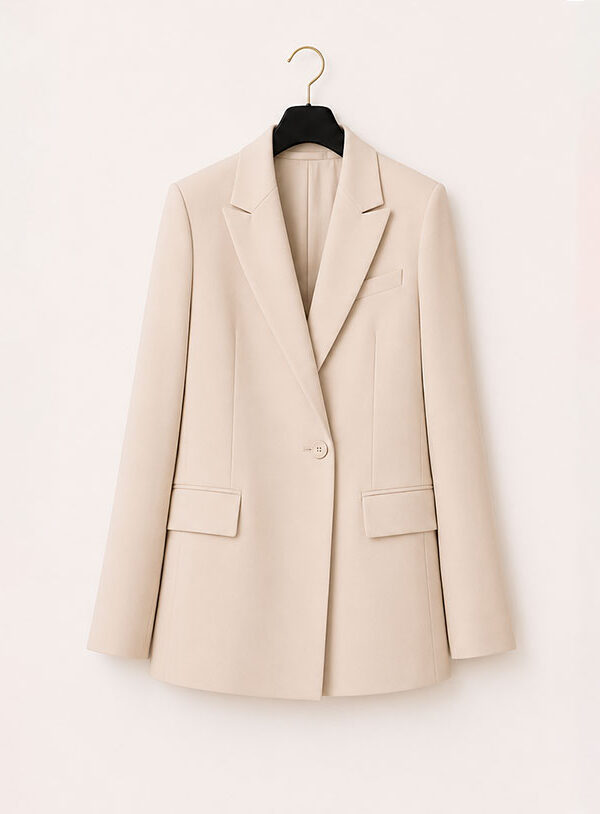 Blazer Completo Fluido Manica Lunga Nude - immagine 1