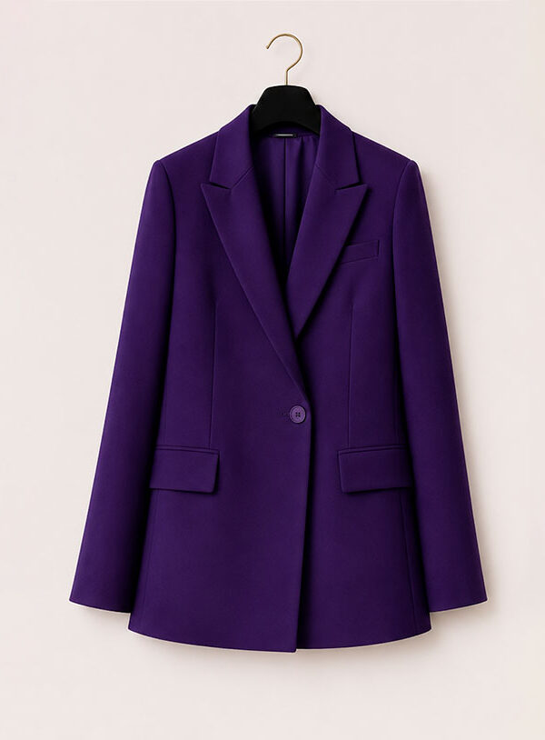 Blazer Completo Fluido Manica Lunga Viola - immagine 1
