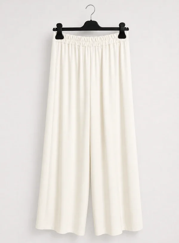 Pantalone Elasticizzato a Sigaretta Cipria - immagine 1