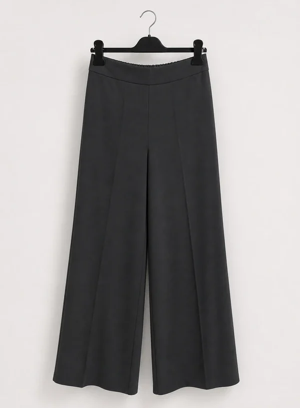 Pantalone Elasticizzato a Sigaretta Nero - immagine 1