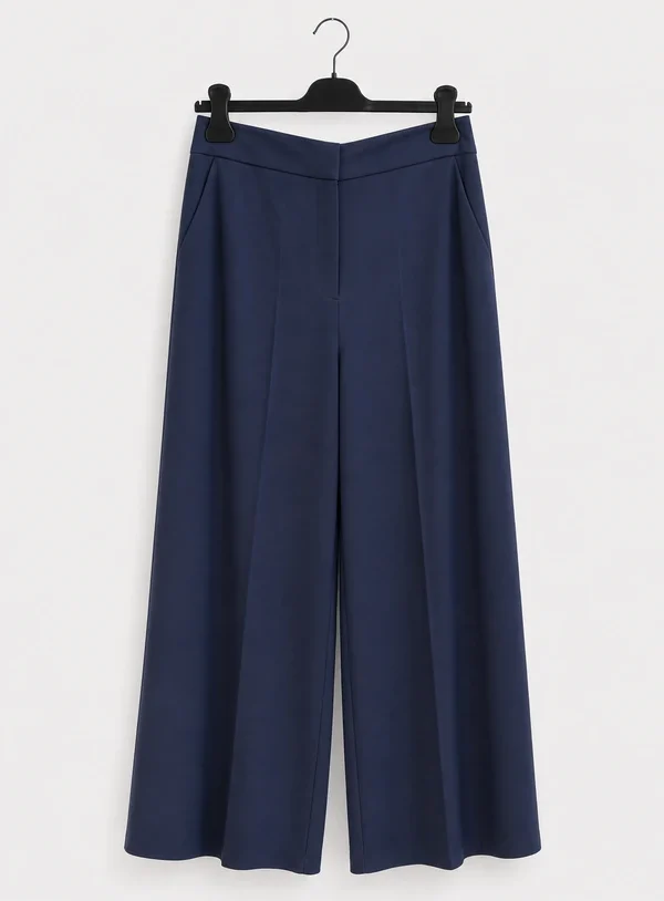 Pantalone Elasticizzato a Sigaretta Blu - immagine 1