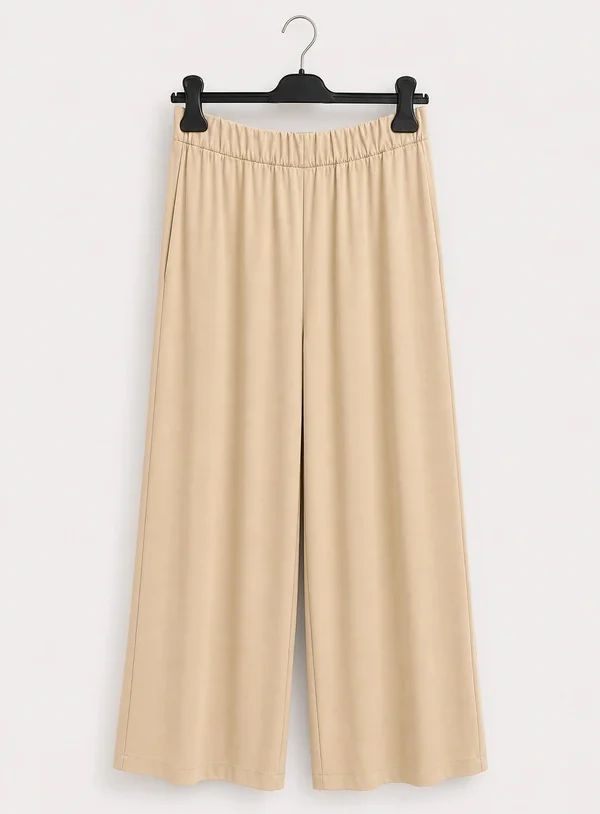 Pantalone Completo Fluido Manica Corta Beige - immagine 1