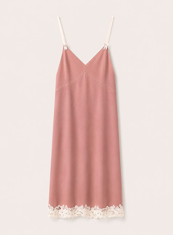 Abito in Ecopelle Rosa Pastello - immagine 1