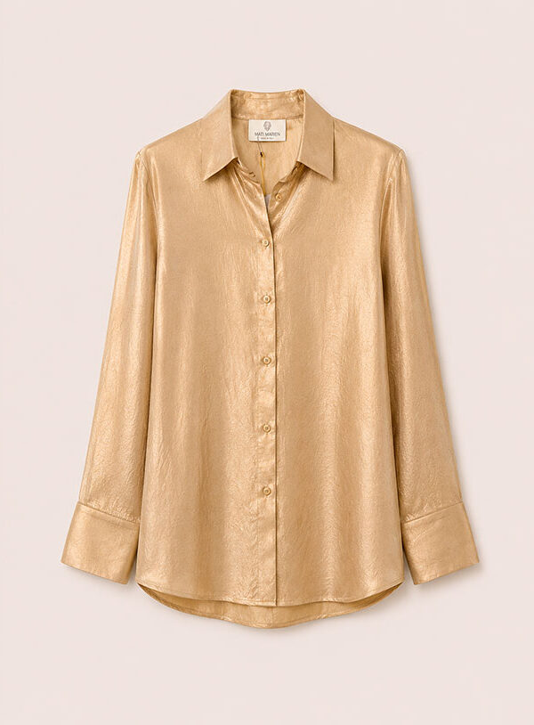 Camicia Gold Stropicciata - immagine 1