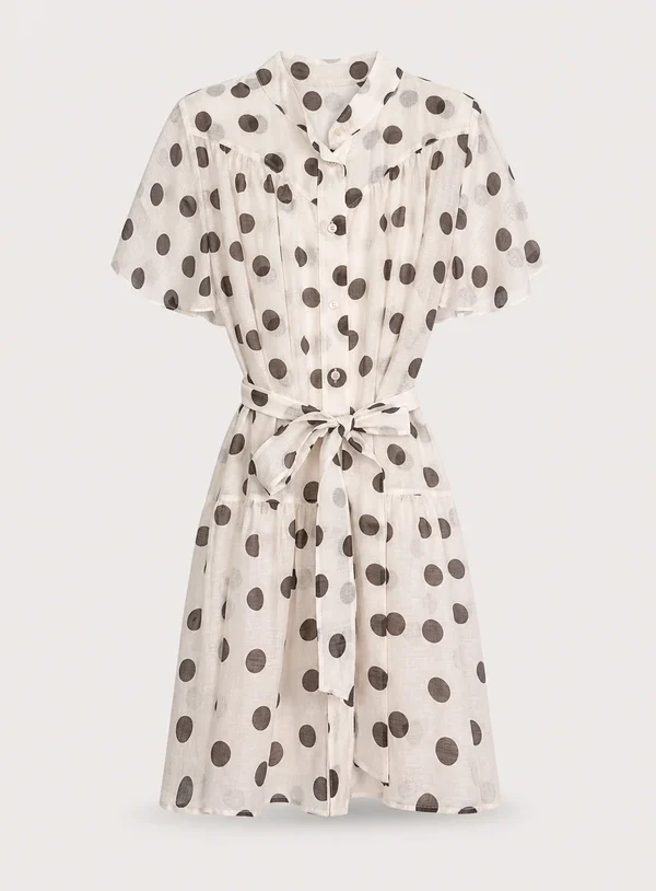 mini abito camicia moro