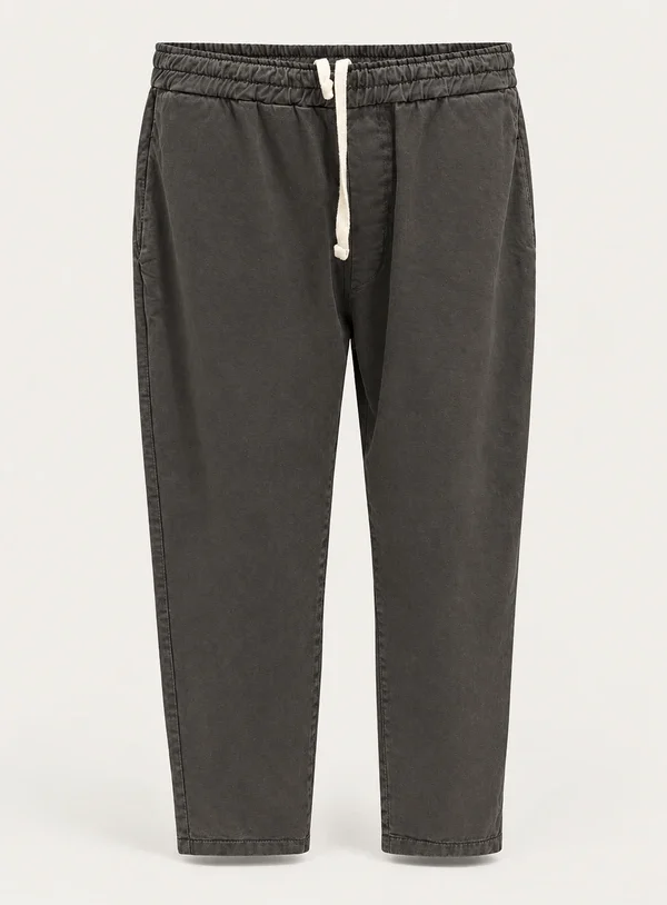 Pantalone Marrone Tasca a Filo Elastico